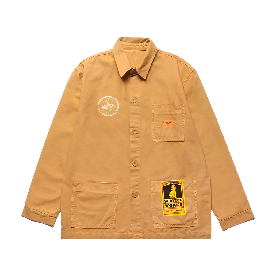 Le Verre Vol x Service Works Tan Coverall Jacket